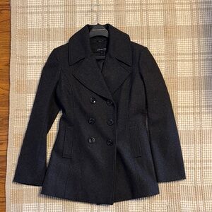 Jones New York Women's Charcoal Pea Coat
